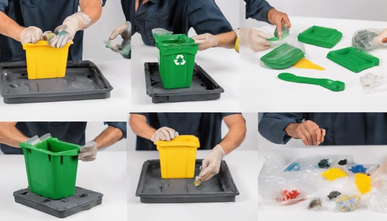 plastic molding material recycling